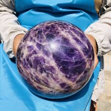 13.86LB Natural Dream Amethyst Sphere Polished Quartz Crystal Ball Healing 1948 picture