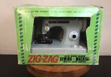 Vintage Zig Zag Sew Ette Mini Portable Sewing Machine Straight Stitch Foot Pedal picture