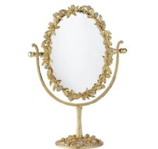OLIVIA RIEGEL Oval Crystal Cornelia Magnified Standing Mirror New in Box picture