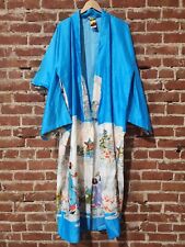 Ichiban Japanese Kimono Vintage NWT Blue White picture