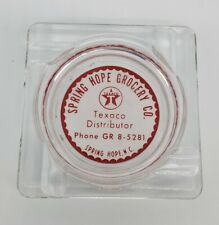 Pre 1950's Vintage Texaco Ash Tray With Alapha Numeric Phone Number NC picture