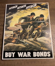 1942 WWII Attack Attack Attack Buy War Bonds 12