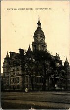 Davenport Iowa IA Scott County Court House Postcard picture