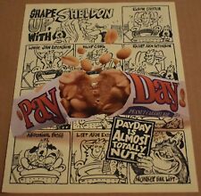 1994 Print Ad Payday is almost totally nuts Candy Bar Peanut Monkey Sheldon dog picture