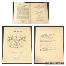 1951 USS BOXER United States Navy - “Mighty B” Celebration Sea Food Menu picture