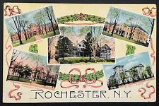 Rochester New York Antique Postcard Postmarked 1909 Picture Image Mailing Card picture