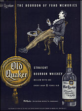 1948 Old Quaker Bourbon Colonial Man vintage art print ad adl87 picture