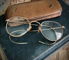 American Optical FUL VUE 1/10 12K Gold Filled Eyeglasses w Original Case 1930s picture
