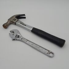 Sears Craftsman Lot - 16oz Curved Claw Hammer #3836 & 250mm Adj Wrench #44604 picture