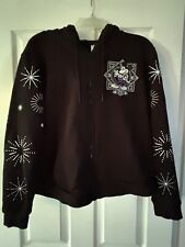 Disney 100th Anniversary Embroidered Black Full Zip Hoodie Adult XL picture
