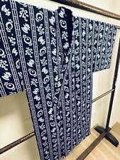 Japanese Men'S Genuine Dyed Yukata Summer Long Clothes Kimono 120 Single  picture