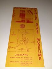 ⭐ Vintage 1975 Travel Brochure Welcome To Wyoming State Museum  picture
