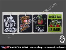 RAT FINK CAR AIR FRESHENER 4 PACK RAT ROD HOT ROD MUSCLE CAR PERFORMANCE SHOW picture