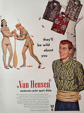 1951 Esquire Original Art Ad Advertisements VAN HEUSEN Sport Shirts I W Harper picture