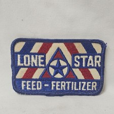 Vintage Lone Star Feed-Fertilizer Embroidered Agricultural Patch. T-189 picture