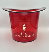 Johnnie Walker Red Acrylic Top Hat Ice Bucket for Man Cave Bar Game Room Dorm picture