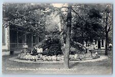 Columbus Ohio OH Postcard Fountain Main Entrance State Penitentiary 1905 Antique picture