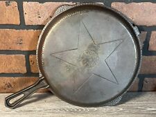 VINTAGE LODGE 4 N 1 HAMMERED CAST IRON LID picture