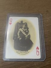 1910 Wall Nichols Hawaii Honolulu Souvenir Playing Card Queen Liliuokalani  🌺 picture