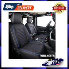 Jeep Wrangler Seat Covers Custom Fit 2007-2024 4Door JK JL Rubicon Ecodiesel picture