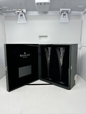 Waterford Crystal Wishes “Happy Celebrations” Set Of 2 Champagne Flutes Ireland  picture