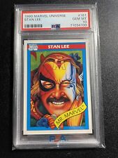 1990 Marvel Universe Stan Lee #161 PSA 10 GEM MINT picture