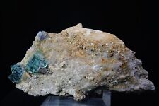 Fluorite on Quartz / 7.4cm Rare Mineral Specimen / From Yindu Mine, Inner Mongol picture