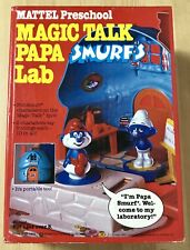Vintage 1982 Papa Smurf's Lab Magic Talk Smurf Village Cartoon SMURFS Mattel NEW picture