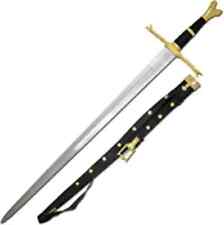 15th Century Tempered German Longsword Branch Writhen Gold Hilt picture