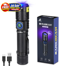 UV 365nm Flashlight Black Light LED, Ultraviolet Flashlights Powerful Rechargeab picture