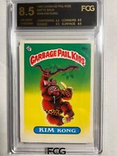 1985 TOPPS GARBAGE PAIL KIDS OS1 Kim Kong #34a Forensic Card Grading 8.5 NR-MINT picture