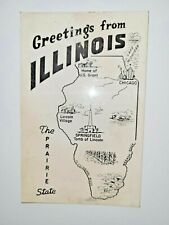 State PostCard Vintage Post Card Greetings from Illinois Souvenir Blank Unposted picture