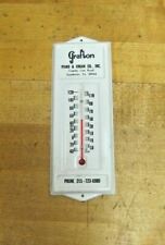 GRAFTON PIANO & ORGAN Co SOUDERTON PA Advertising Thermometer Sign Tin Metal picture