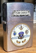 Vintage 2005 U.S.S Jimmy Carter Zippo Lighter Unused Plank Owner U.S Navy NEW picture