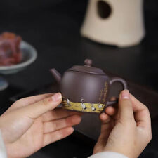 140cc Eggshell Yixing Zisha Purple Clay TianQingNi Handmade Teapot picture