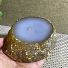 395g Sea Hydrogen Agate ~ Free-mo~ Free-moving bubbles inside the cavity picture