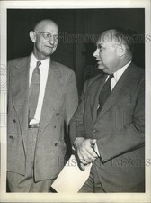 1946 Press Photo Tom Linder & Walter Berger at Price Decontrol Board Hearing picture