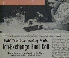 Fuel Cell 1960 How-To build PLANS Great Science Fair Project picture