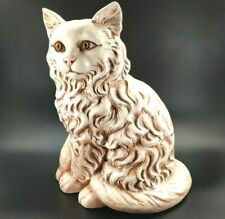 Vintage Atlantic Mold 12 in. Cream Persian Cat Realistic Signed GW CHIPS picture