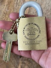 Lock Museum Of America 25th Anniversary “BEST” Padlock With Key Lock picture