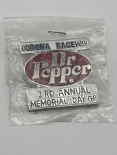 VTG Dr. Pepper 3rd ANNUAL MEMORIAL DAY GRAND PRIX CORONA RACEWAY PIN MOTOCROSS picture