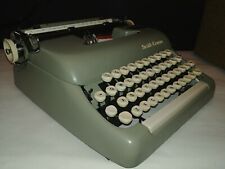 Retro Smith Corona Premiere Portable Typewriter Green Teal W/ Case picture
