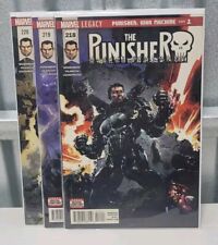 Punisher 218 219 220 First Punisher As War Machine / 218 =GD / 219-220 VF picture