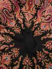 Antique Kashmir Shawl Hand Embroidered Stitched Paisley Exquisite  Authentic picture