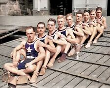 1919 POTOMAC BOAT CLUB Rowing Crew COLOR TINTED Photo (200-A) picture