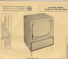 1956 RAYTHEON C-212B TELEVISION Tv Photofact MANUAL C-212M C-220 C212B C212M Vtg picture