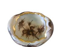 Vintage Hand Painted Footed Porcelain Nut Bowl w/Acorns  picture