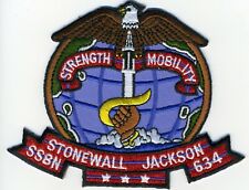 USS Stonewall Jackson  SSBN 634 - 4 1/2 Crest Submarine Patch - BCP #c5465 - 5x4 picture