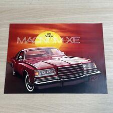 NOS Original 1978 Dodge Magnum XE Dealership Sales Brochure picture