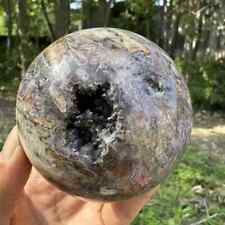 635g natural Zhanguo Red Agate sphere quartz crystal polished ball healing picture